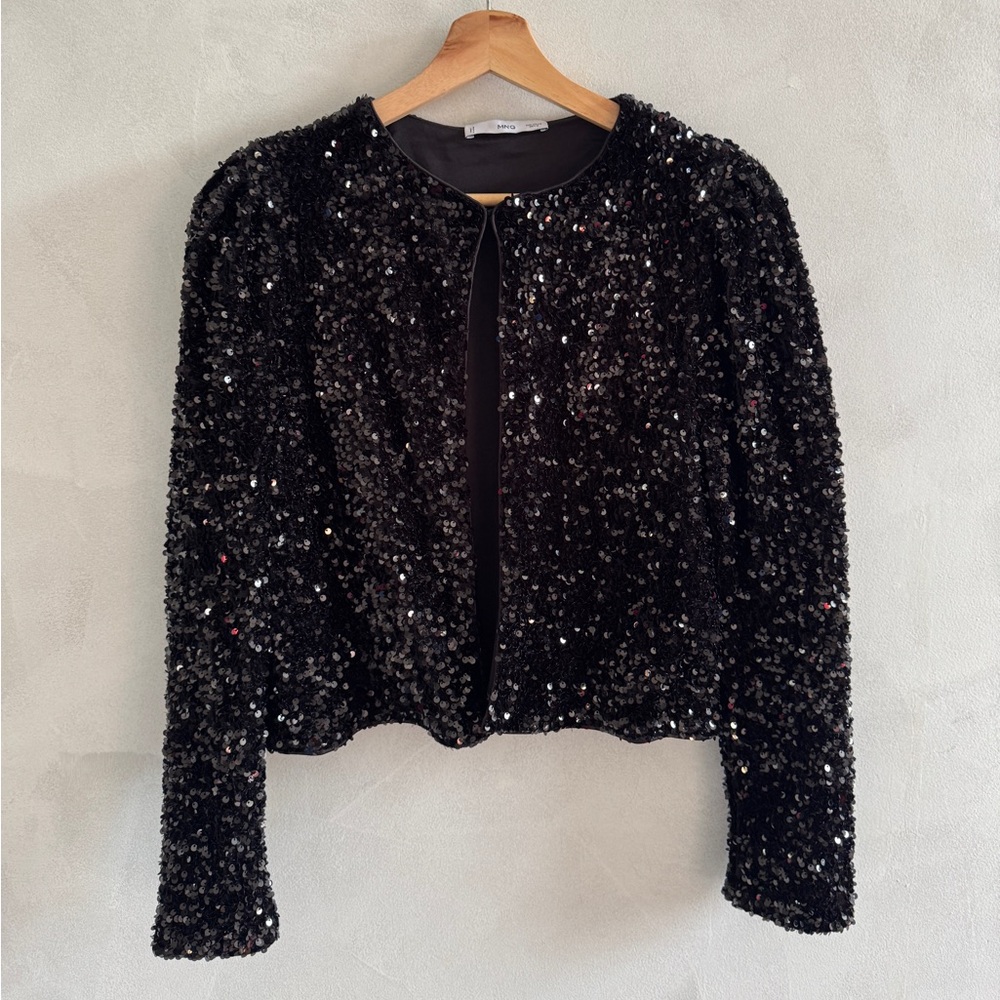 Mango - Black Sequin Jacket